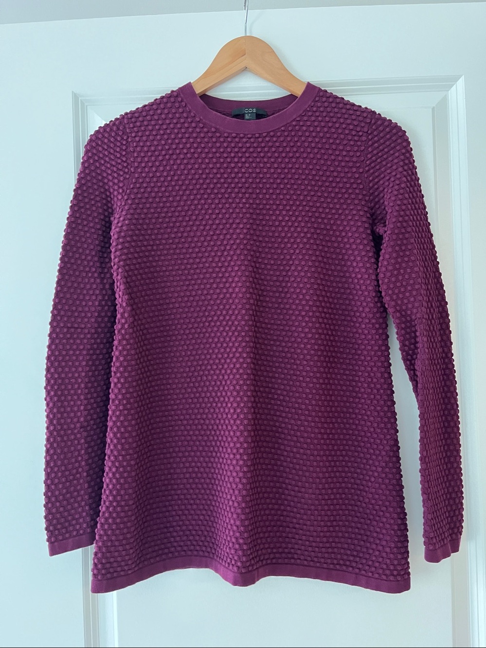 COS Bubble Textured Knit Top